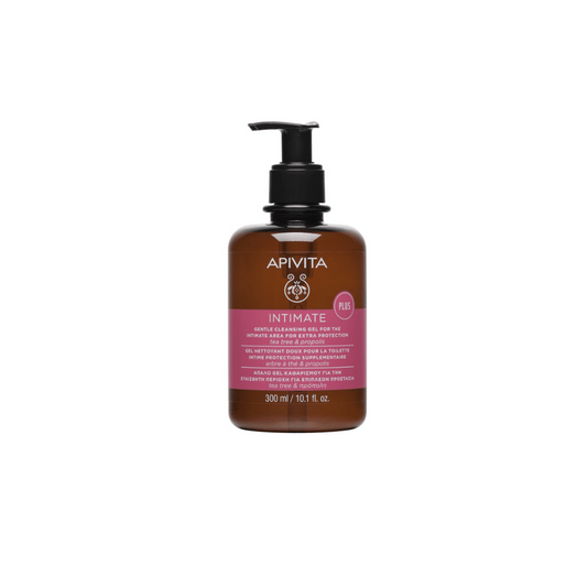 Apivita Intimate Plus Gentle Cleansing Gel, Tea Tree & Propolis 300ml