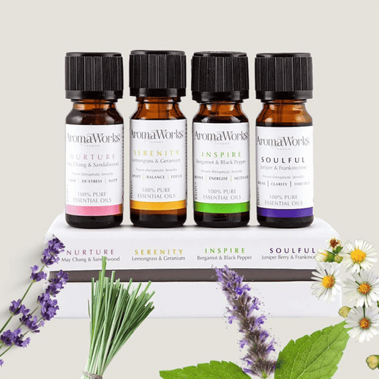 AromaWorks Box of Essential Oils - Nurture, Serenity, Inspire, Soulful (4x10ml)