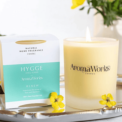 Arom Works Hygge Renew Basil & Mandarin Candle