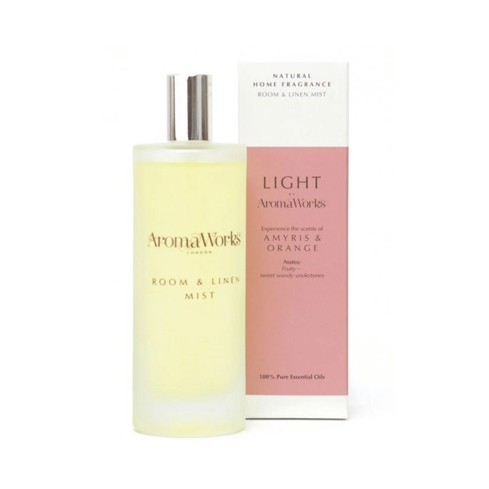 AromaWorks Light Range- Amyris & Orange Room Mist 100ml