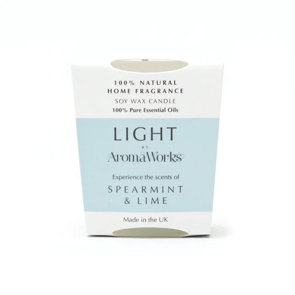 AromaWorks Light Range Spearmint & Lime Candle 10cl Small