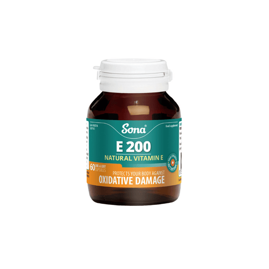 Sona E200 Natural Vitamin E 60 Caps